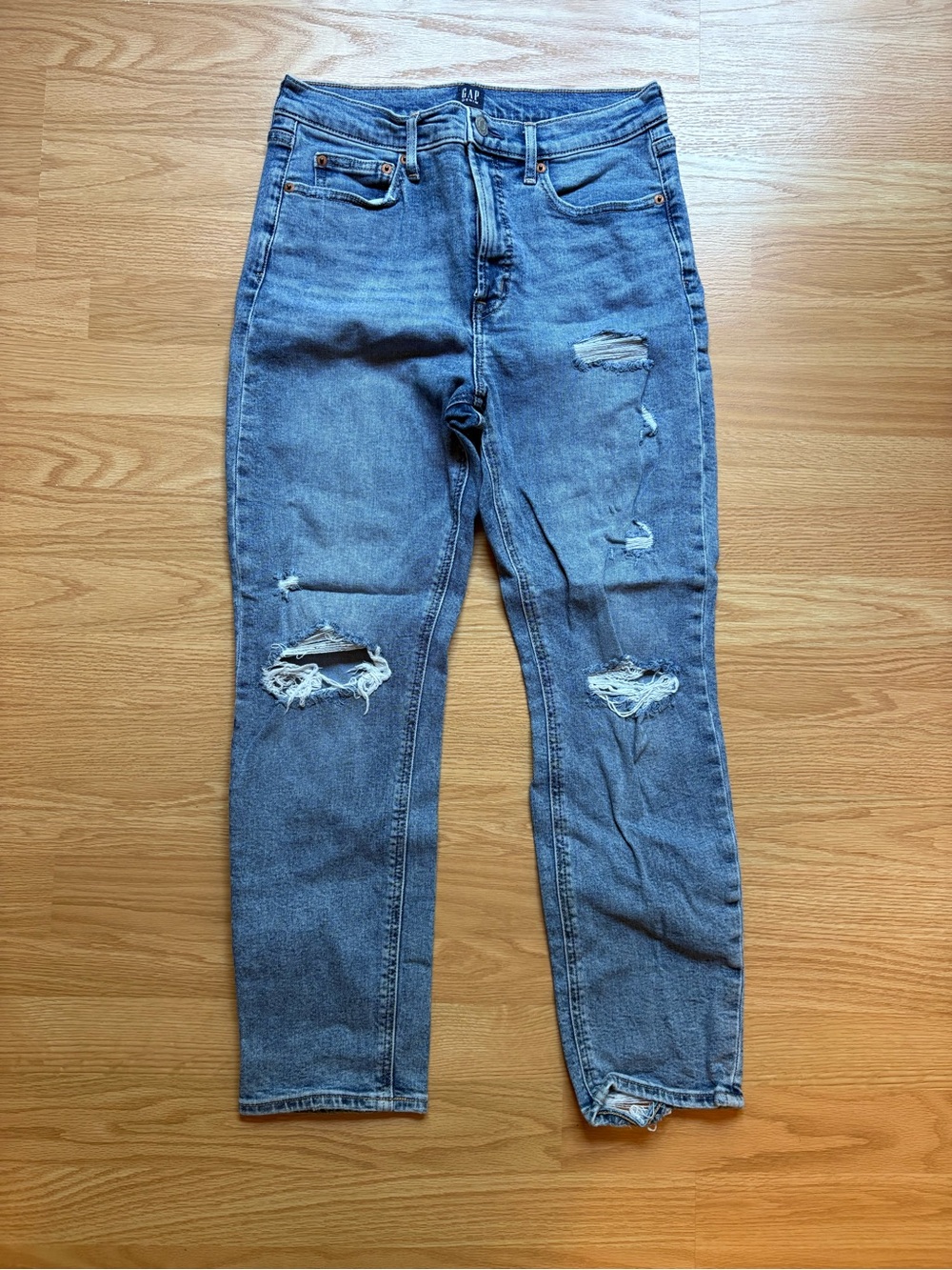 Womens GAP Distressed Denim Jeans